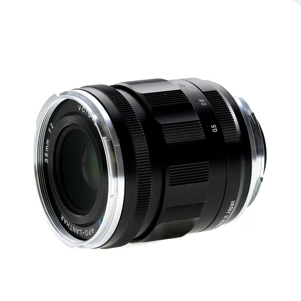 Voigtlander 35mm f/2 APO-Lanthar Aspherical Full-Frame VM Lens for M-Mount, Black with Chrome Rim