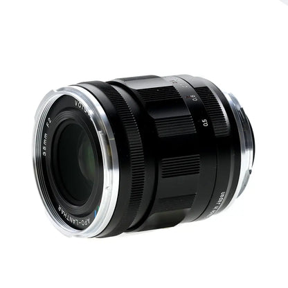Voigtlander 35mm f/2 APO-Lanthar Aspherical Full-Frame VM Lens for M-Mount, Black with Chrome Rim