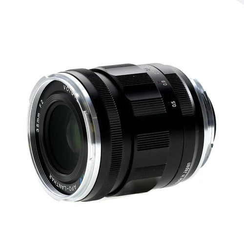 Voigtlander 35mm f/2 APO-Lanthar Aspherical Full-Frame VM Lens for M-Mount, Black with Chrome Rim
