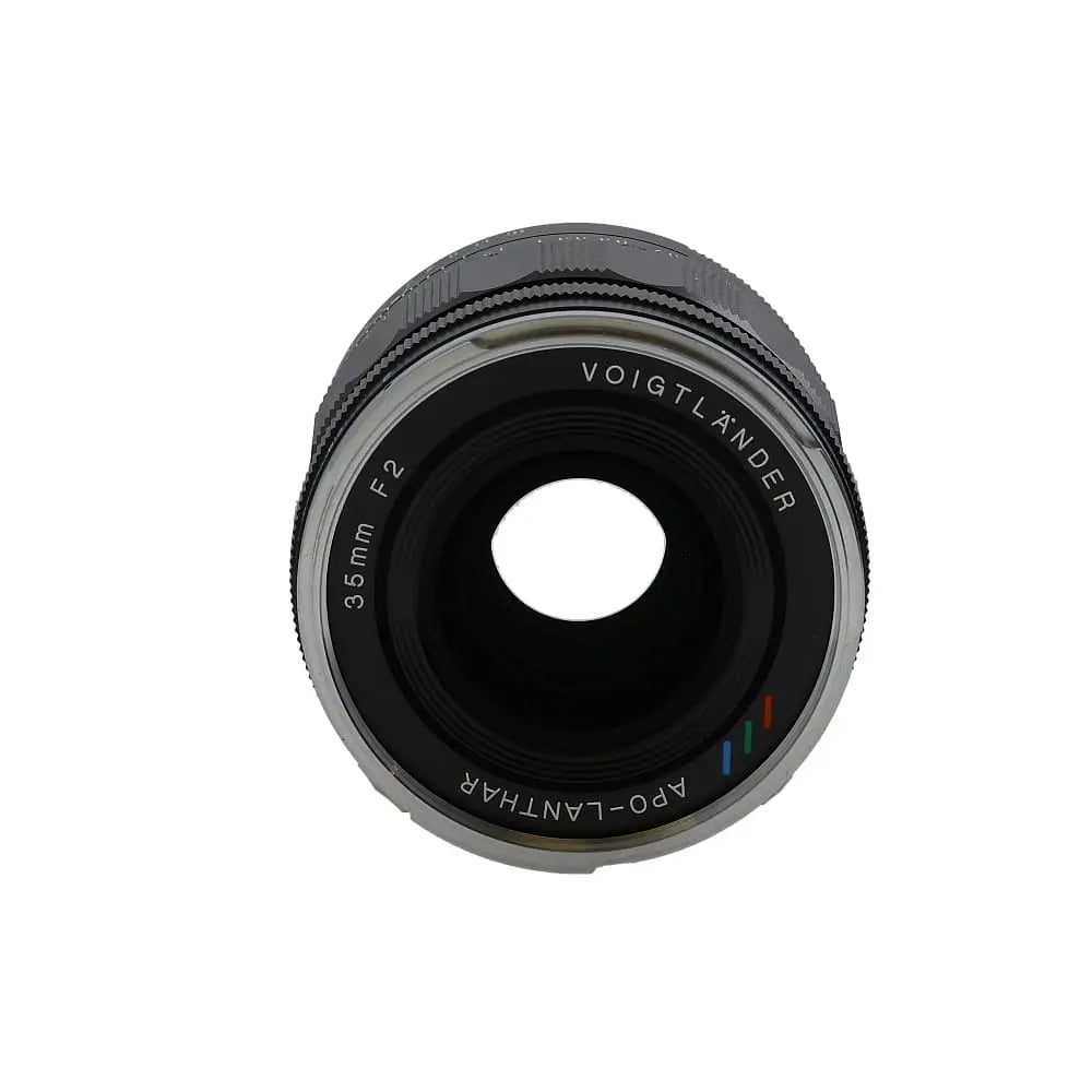 Voigtlander 35mm f/2 APO-Lanthar Aspherical Full-Frame VM Lens for M-Mount, Black with Chrome Rim