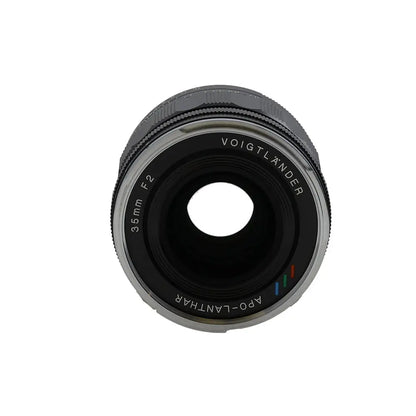 Voigtlander 35mm f/2 APO-Lanthar Aspherical Full-Frame VM Lens for M-Mount, Black with Chrome Rim