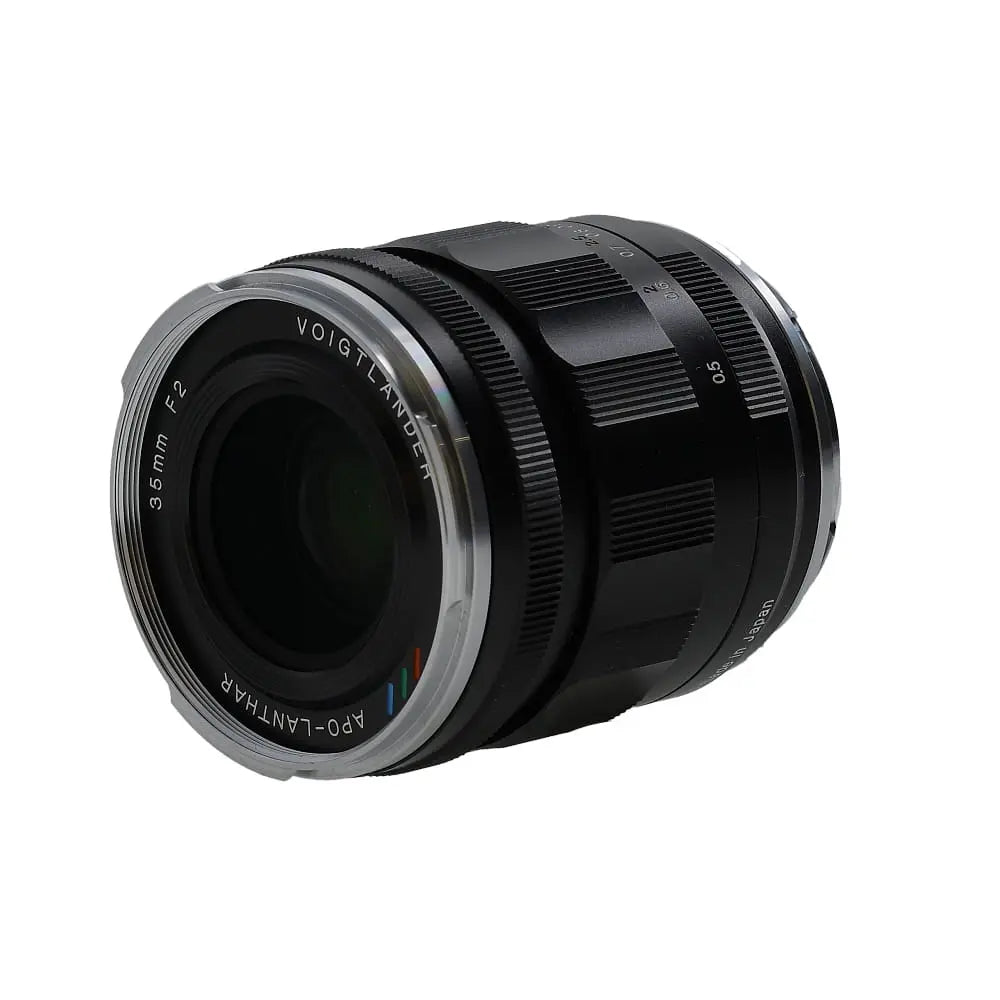 Voigtlander 35mm f/2 APO-Lanthar Aspherical Full-Frame VM Lens for M-Mount, Black with Chrome Rim