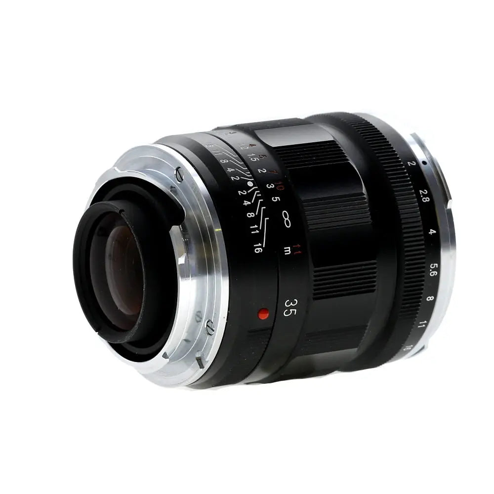 Voigtlander 35mm f/2 APO-Lanthar Aspherical Full-Frame VM Lens for M-Mount, Black with Chrome Rim